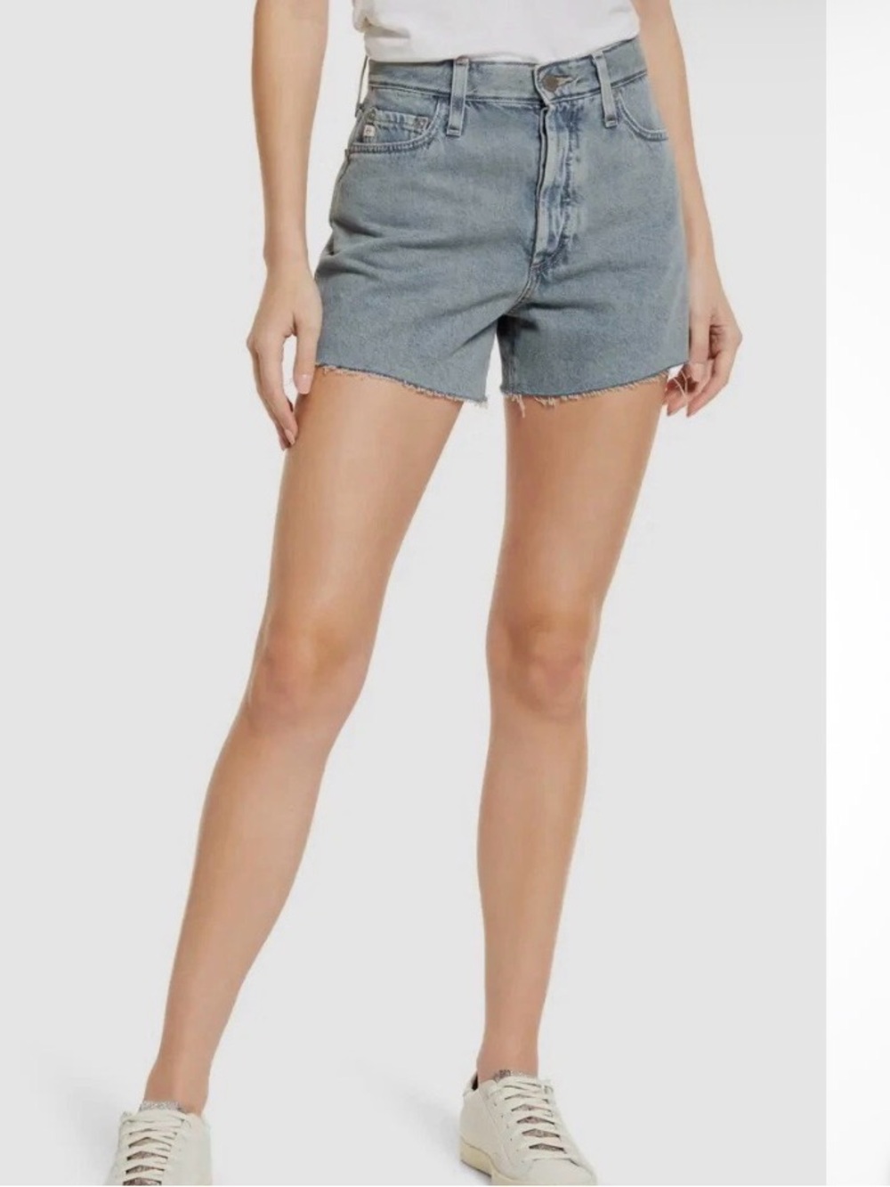AG Adriano Goldschmied Alexxis high-Rise Wegie Shorts.